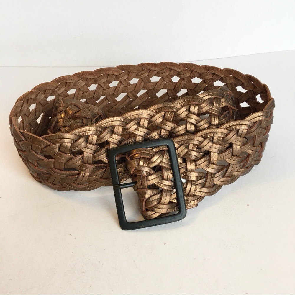 Gap/Old Navy Leather Braided Waist Belt